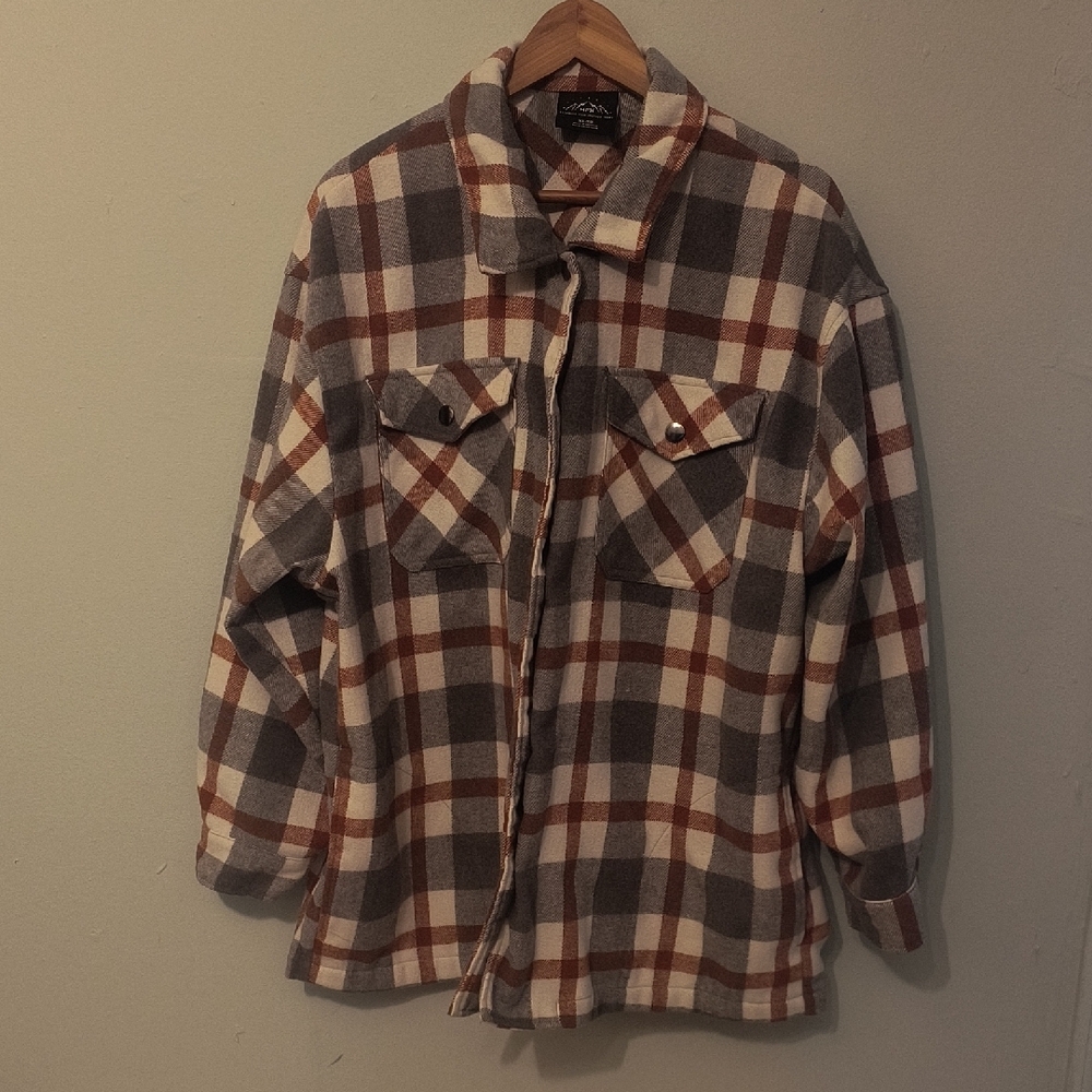 Plaid Button-Up Shirt